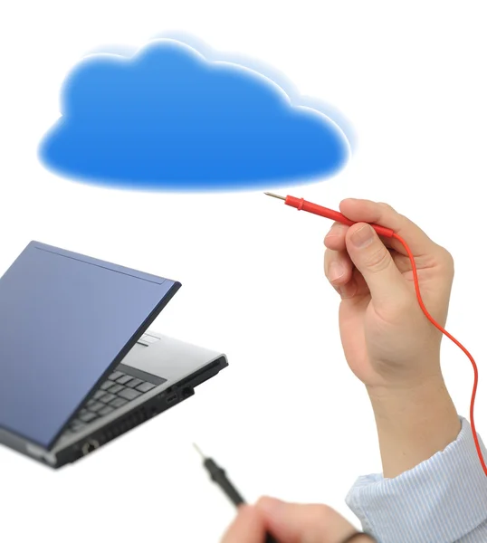 Testning med cloud computing — Stockfoto
