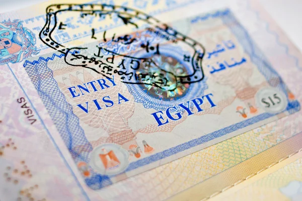 Visa de Egipto Fotos de stock libres de derechos