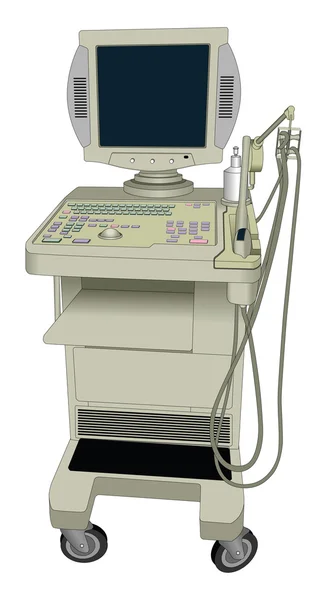 Vektör ultrasonik cihaz. Ultrason — Stok Vektör