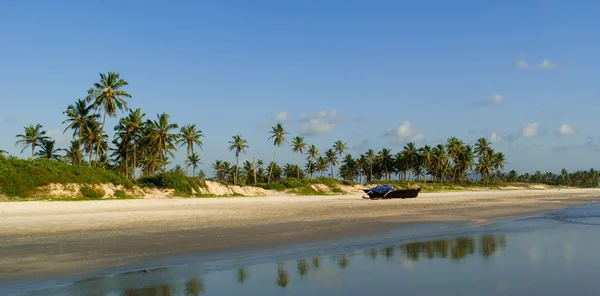 Panorama della spiaggia selvaggia nel sud di Goa — Foto Stock