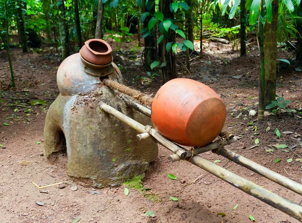 stock image Ancient distiller for cashew fenny drink.Goa