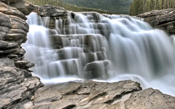 Атабаска водоспад Альберта Канада — стокове фото