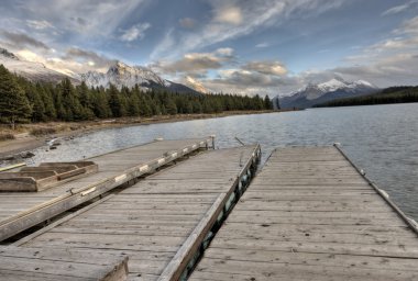 Maligne göl jasper alberta