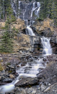 Tangle Waterfall Alberta Canada clipart