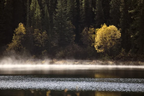 Lac des Montagnes Rocheuses en automne — Photo