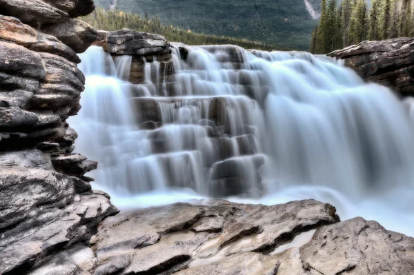 Cachoeira de Athabasca Alberta Canadá — Fotografia de Stock