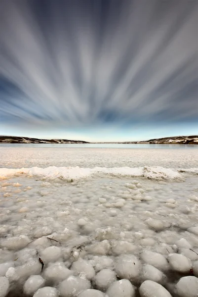 stock image Ice forming on Lake