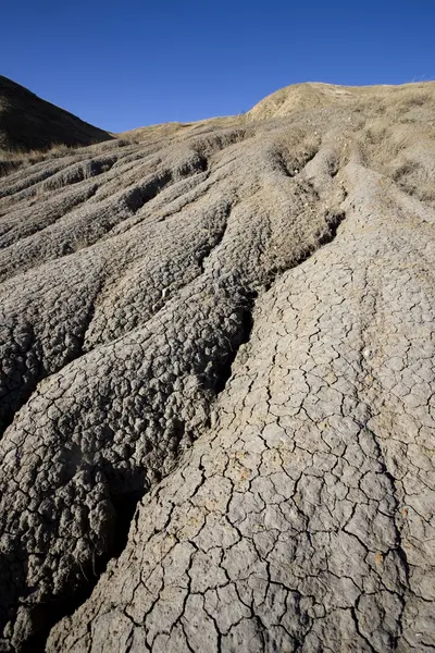 Hrady z písku jezero diefenbaker — Stock fotografie