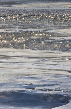 buz kristalleri göl oluşturulması