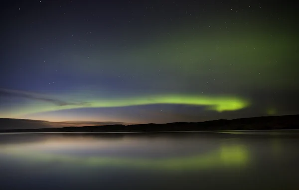Noche tiro auroras boreales —  Fotos de Stock