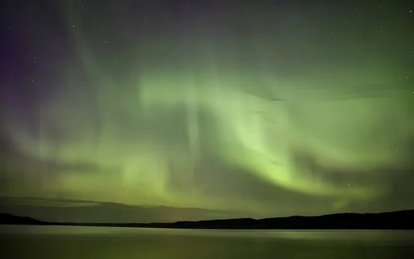 Night Shot Northern Lights — Stock Photo, Image