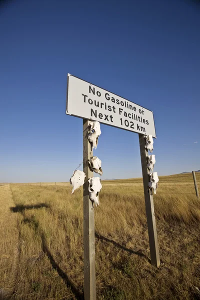 Tidak ada tanda gas dekat Montana di Alberta — Stok Foto