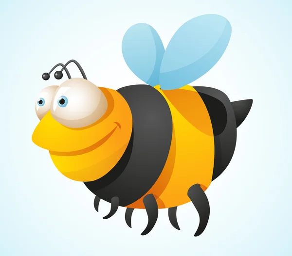 Ευτυχής μέλισσα — Διανυσματικό Αρχείο