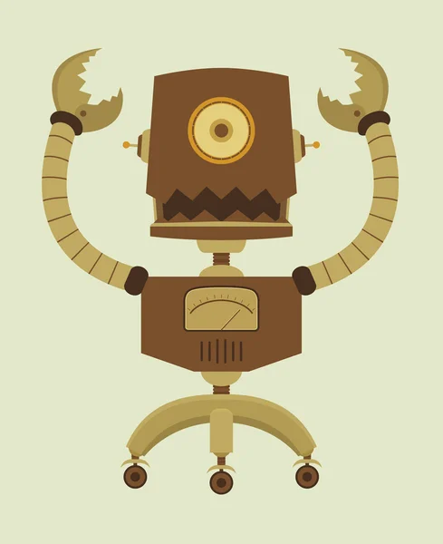 Robot rétro — Image vectorielle
