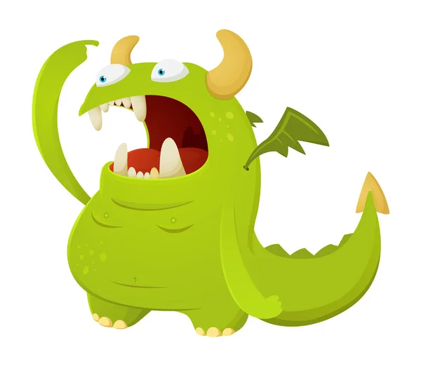 Cartoon Dragon — Stock Vector