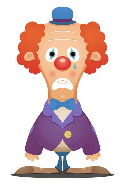 Smutný klaun — Stockový vektor