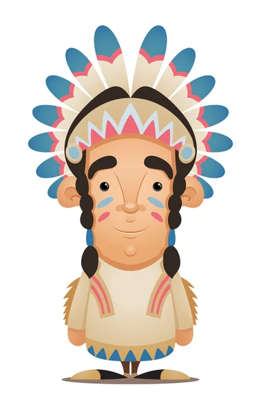 stock vector Native American