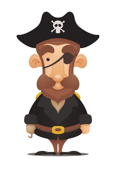 Piratkapten — Stock vektor