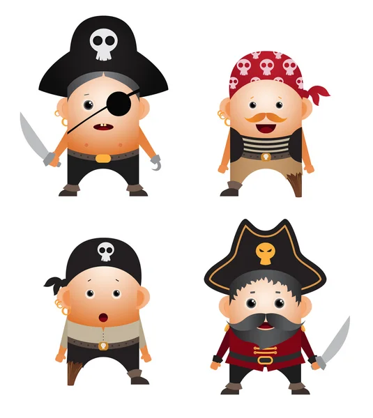 Piratas — Vetor de Stock