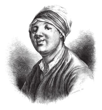 The portrait of Jean-Baptiste Chappe d'Auteroche (astronomer), p clipart