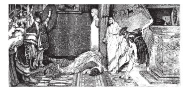 Caligula and Claude, painting by Alma-Tadema (see p 367). - Draw clipart