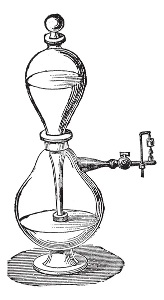 Je Dobereiner lampa vinobraní gravírování — Stockový vektor