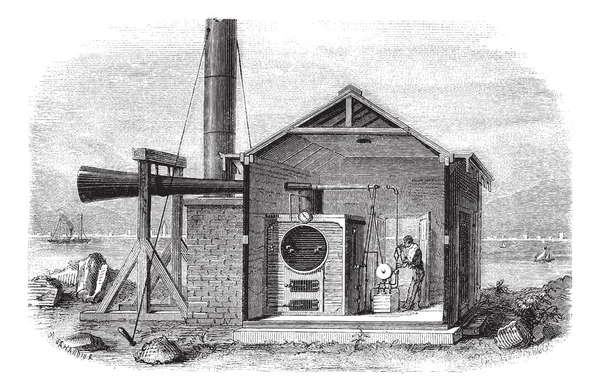 Сирена, машина для сигнала на побережье США U — стоковый вектор
