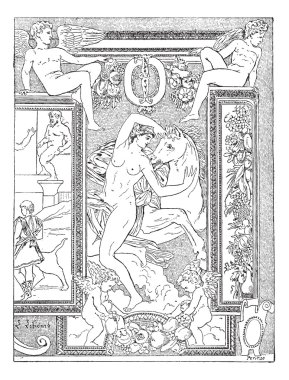 primaticcio, dekorasyon Francis ı Galeri Sarayı fontaineb