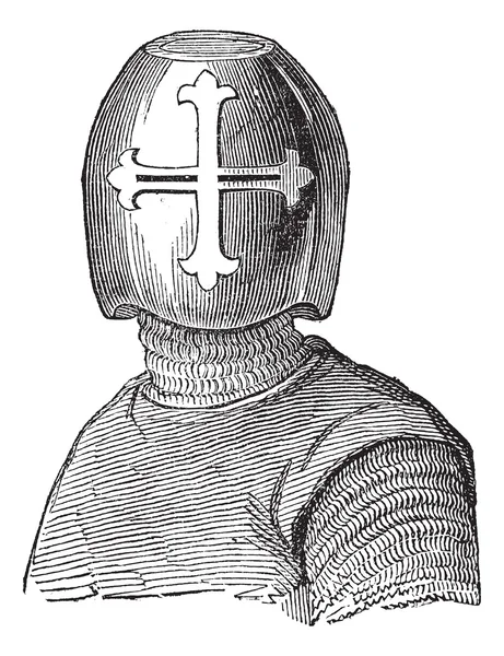 Hughes helmu vikomt de chalons vinobraní gravírování — Stockový vektor