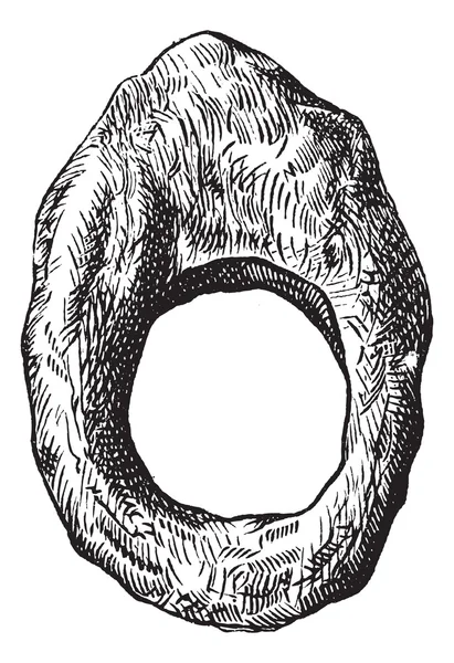 Vinger ring van Romeinse periode vintage gravure — Stockvector