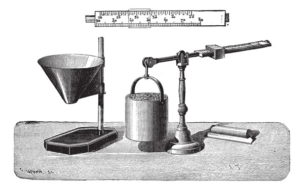 Винтажная гравировка по шкале зерна — стоковый вектор