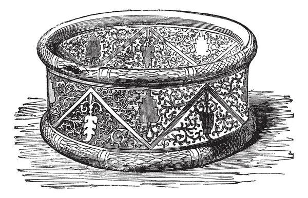 Bracelet gaulois gravure vintage — Image vectorielle