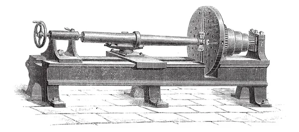 De fabricage van kanon vintage gravure — Stockvector