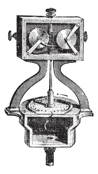 Внутренний механизм сирены гражданской обороны сирены или тревожной винты — стоковый вектор