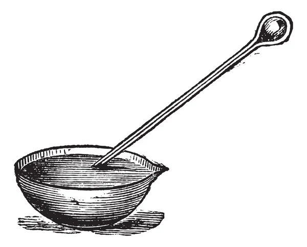 Fig. 1. - Manera de llenar el tubo del termómetro de mercurio, vin — Archivo Imágenes Vectoriales