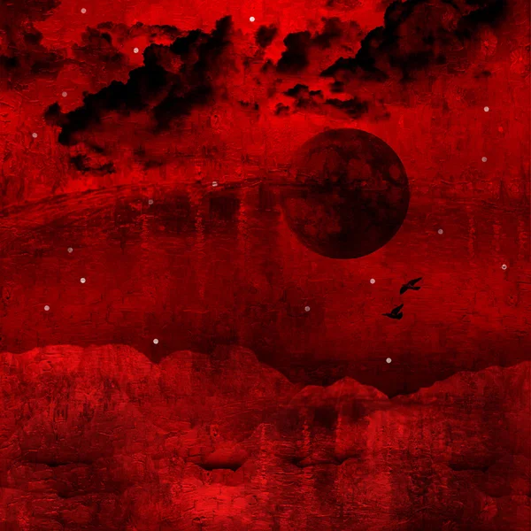 Tinta vermelha abstrata — Fotografia de Stock