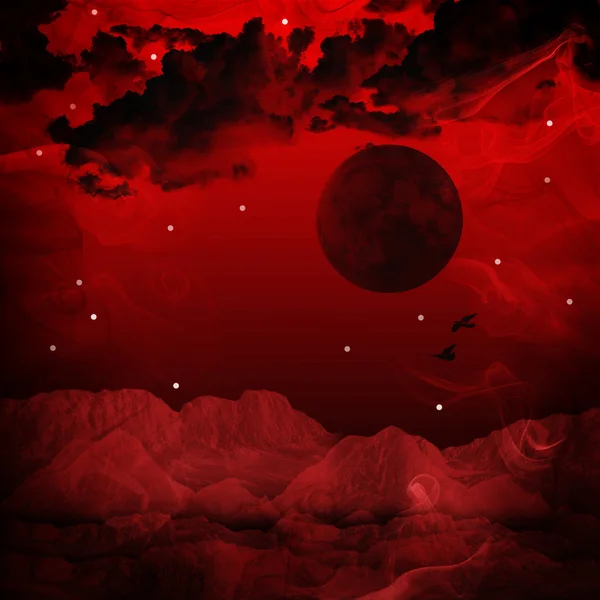 Red smoke background — Stock Photo, Image