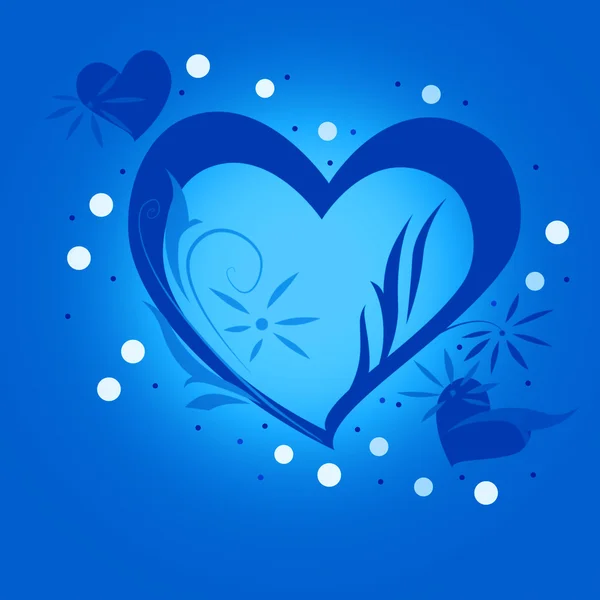 Corazón azul —  Fotos de Stock