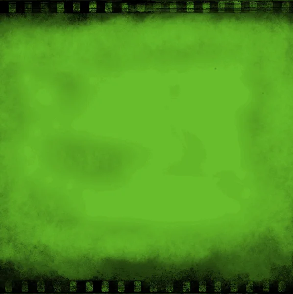 Green damaged frame — Stock Photo, Image