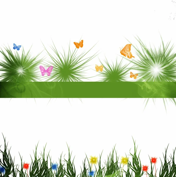 Vlinder tuin kaart — Stockfoto