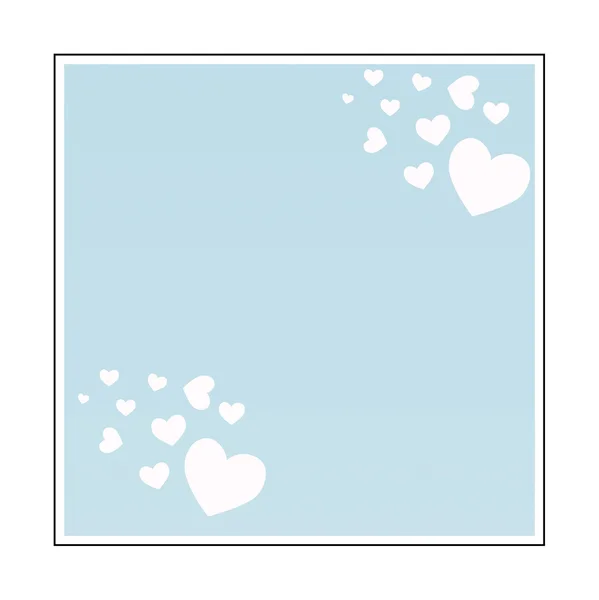 Romantic hearts frame — Stock Photo, Image