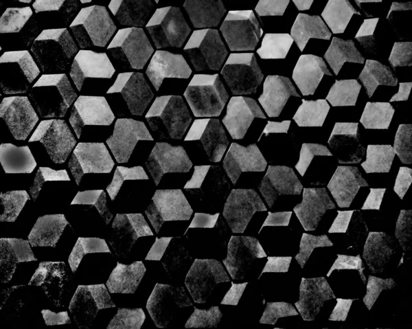 Black abstract cubes — Stock Photo, Image