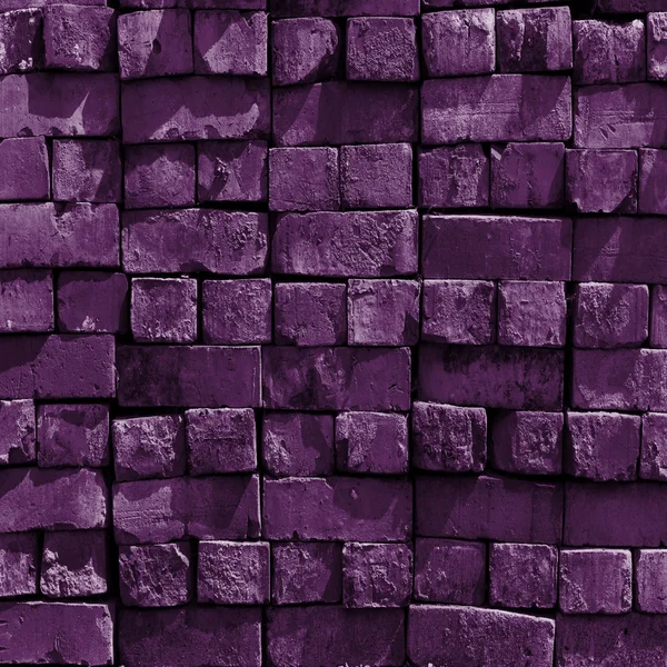 Parede de tijolos roxos — Fotografia de Stock