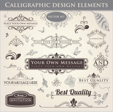 Calligraphic Design Elements clipart