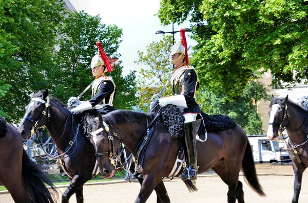 Guards on horseback — Stock Photo, Image