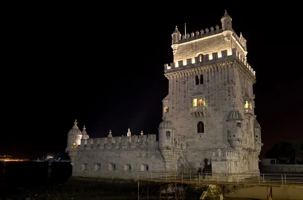 Torre de Belém à noite — Fotografia de Stock