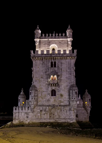 Belem Kulesi ile gece — Stok fotoğraf