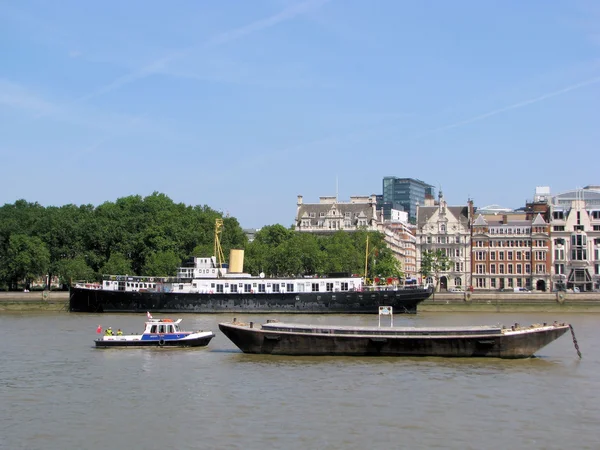 stock image Boats on Thames, London