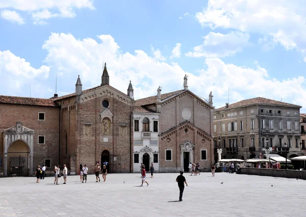 Piazza del Santo, Padova — Foto Stock
