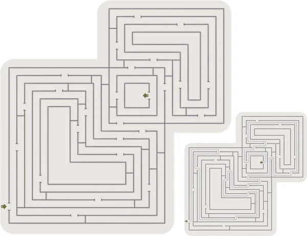 Labirinto astratto — Vettoriale Stock